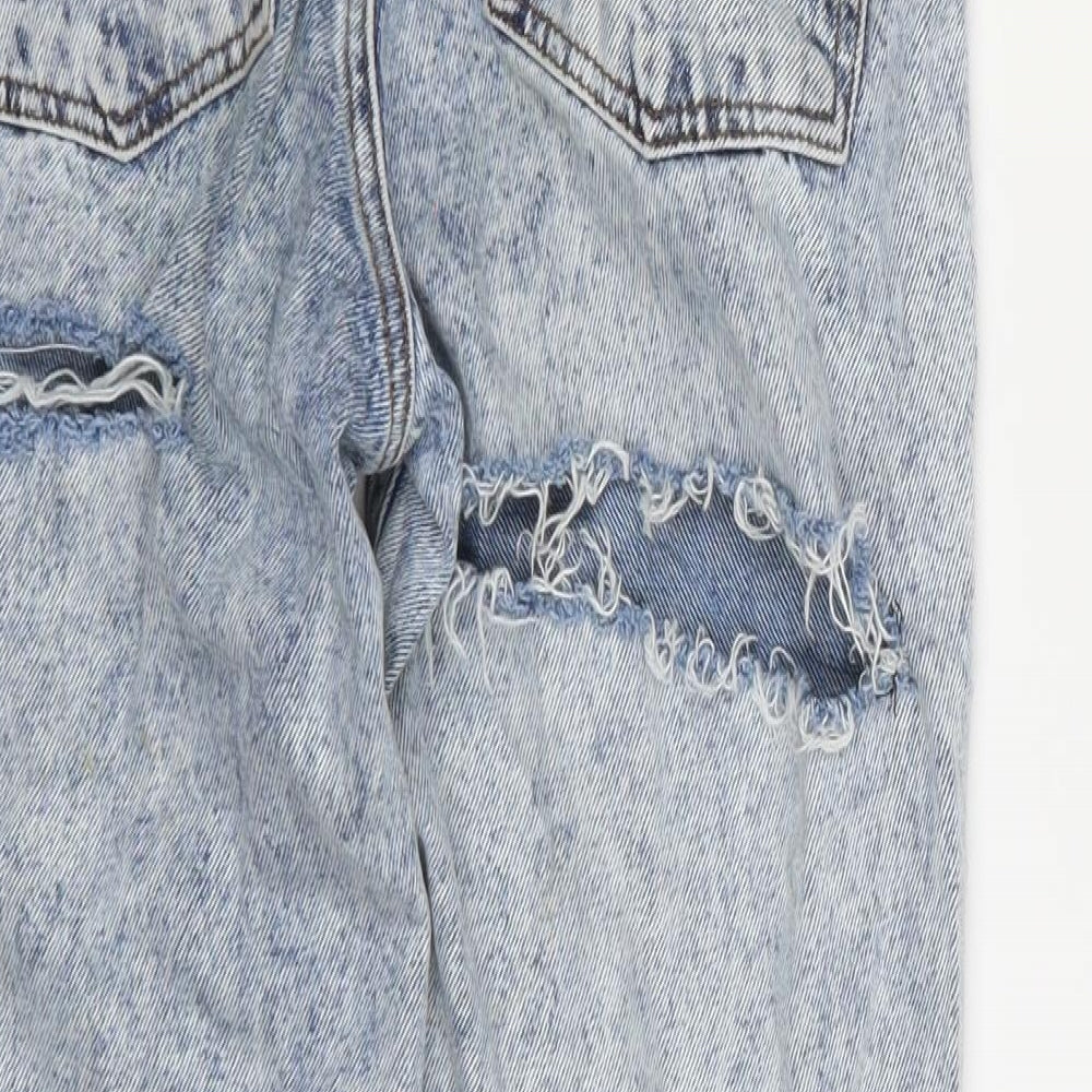 COLLUSION Womens Blue  Denim Boyfriend Jeans  L32 in