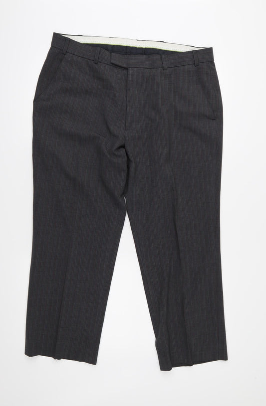 Limehaus Mens Grey   Trousers  Size 36 L26 in