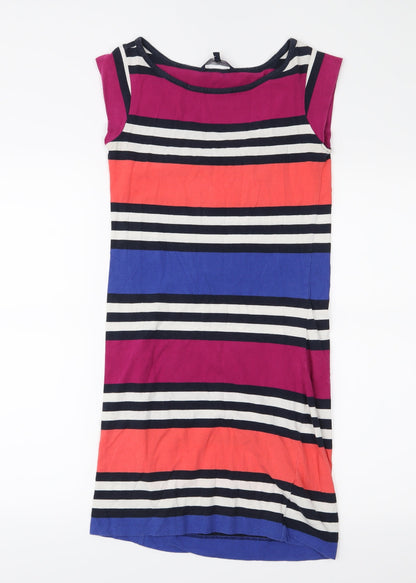French Connection Womens Pink Striped  A-Line  Size 8