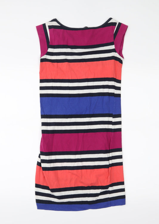 French Connection Womens Pink Striped  A-Line  Size 8