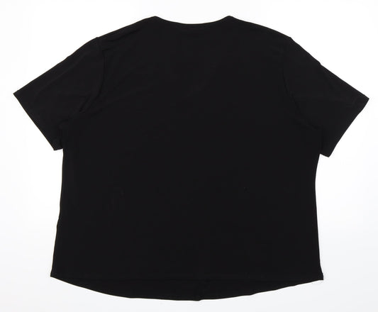 Womens UK Size XL BM Black Basic Blouse