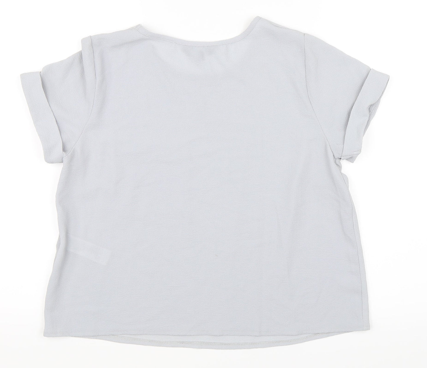 Newlook Womens Grey   Basic Blouse Size 12