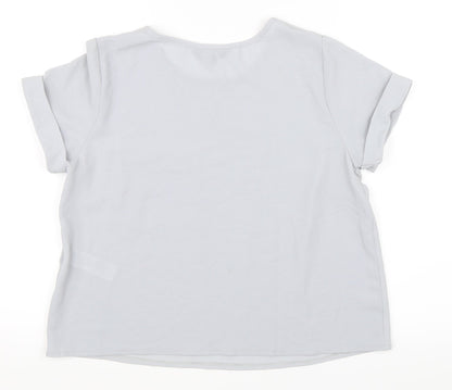 Newlook Womens Grey   Basic Blouse Size 12