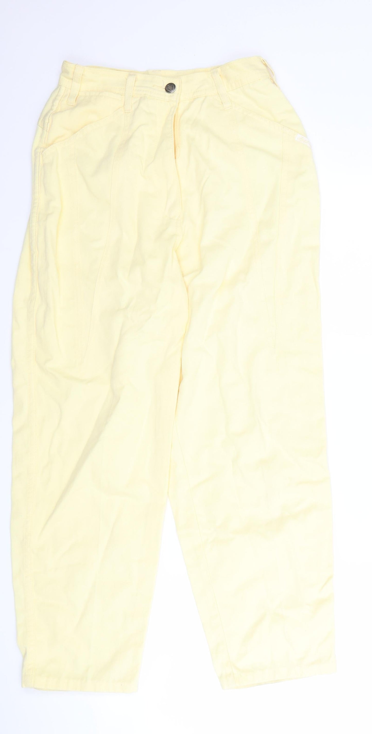 DASH Womens Yellow   Trousers  Size S L26 in