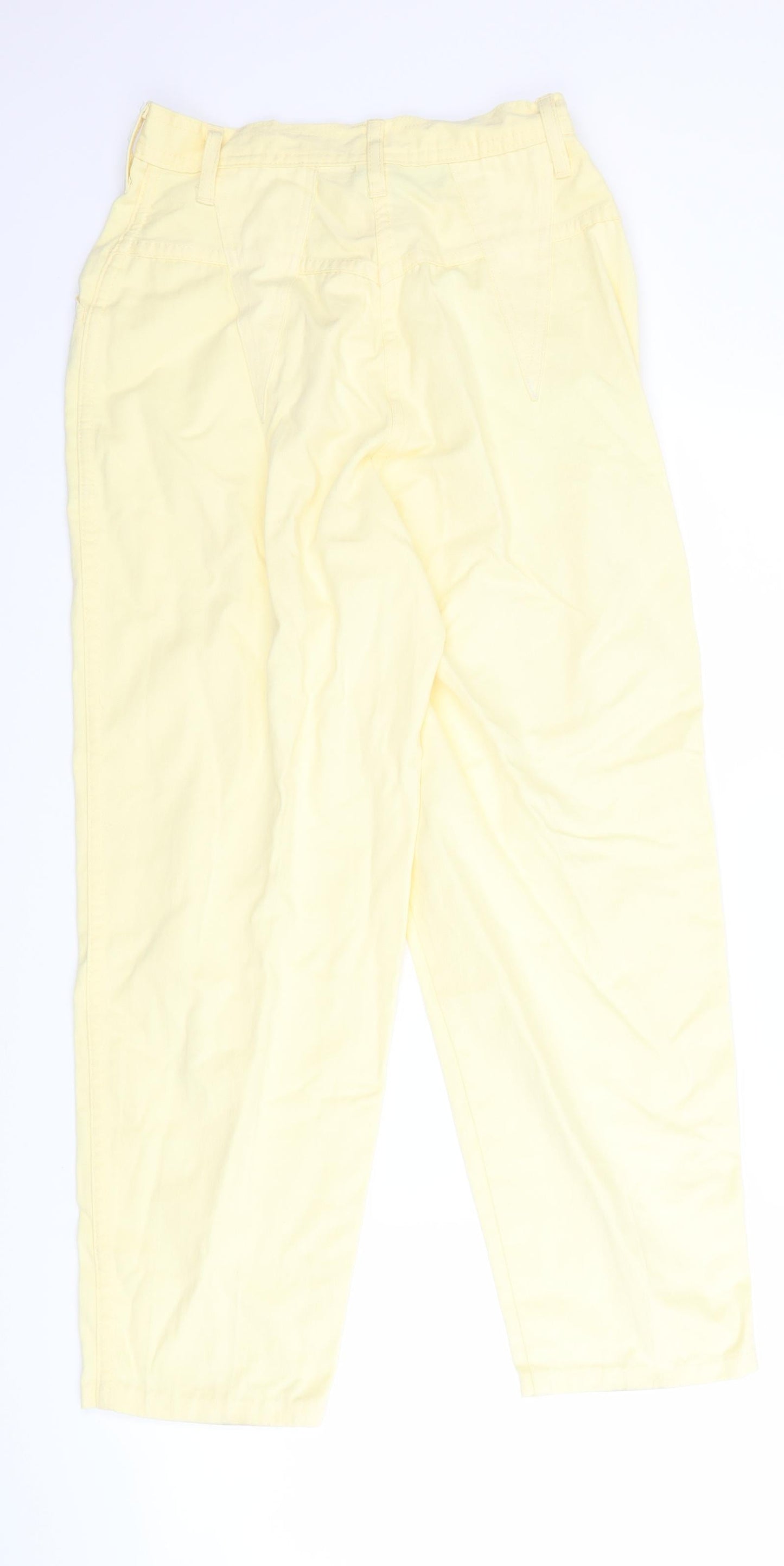 DASH Womens Yellow   Trousers  Size S L26 in