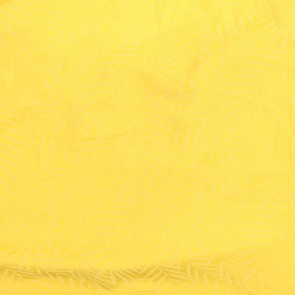 Womens UK Size 12 NEXT Yellow Basic T-Shirt