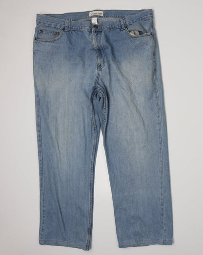 Cherokee Womens Blue  Denim Straight Jeans Size 42 L28 in