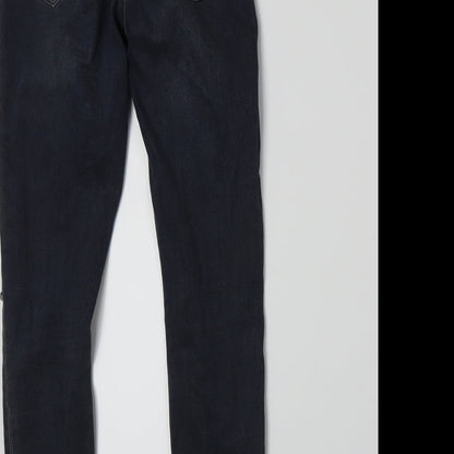 Topshop Womens Blue  Denim Skinny Jeans Size 26 L28 in