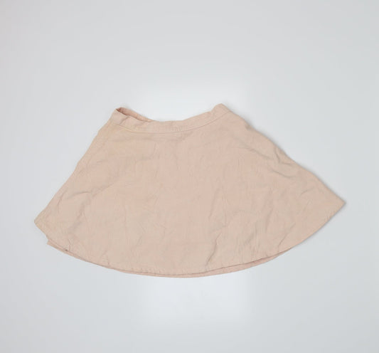 American Apparel Womens Pink  Corduroy A-Line Skirt Size S