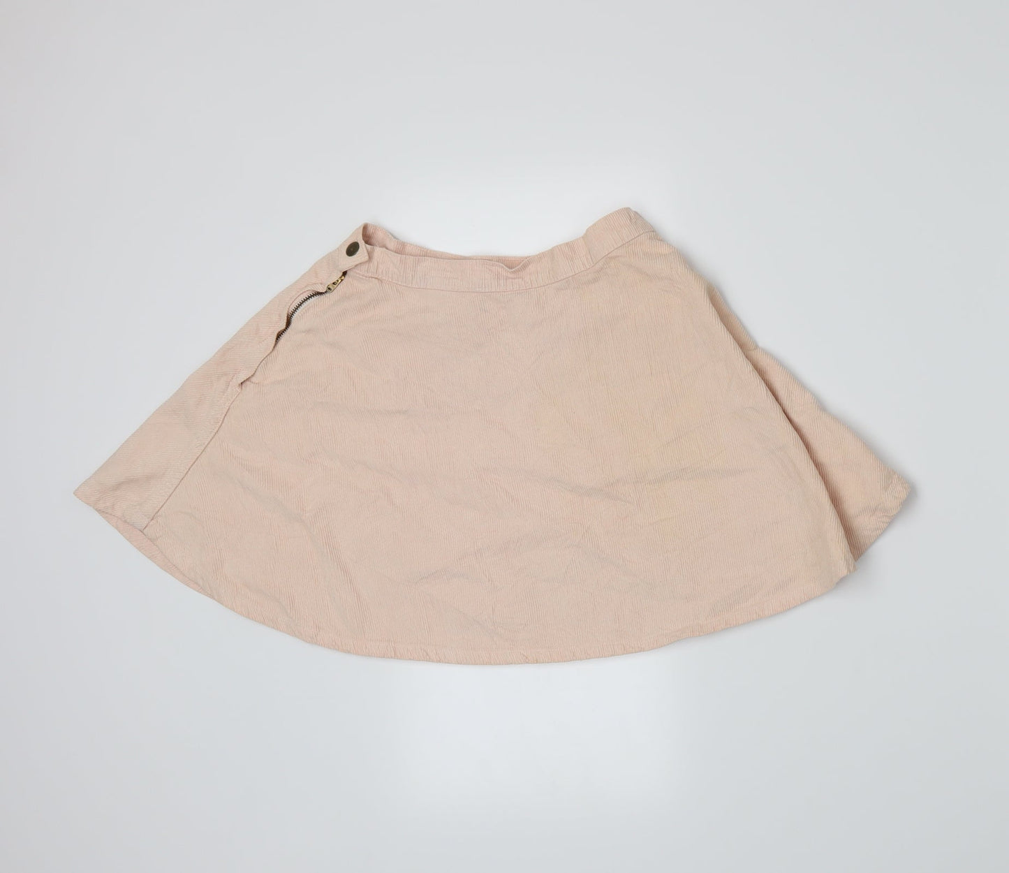 American Apparel Womens Pink  Corduroy A-Line Skirt Size S