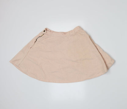 American Apparel Womens Pink  Corduroy A-Line Skirt Size S
