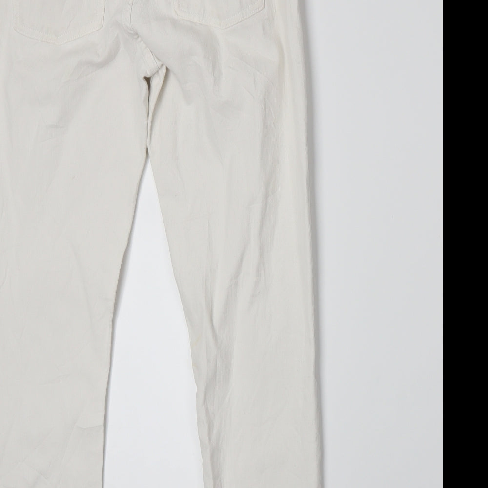 7 For All Mankind Mens White   Straight Jeans Size 27 L24 in