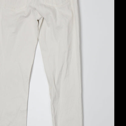7 For All Mankind Mens White   Straight Jeans Size 27 L24 in