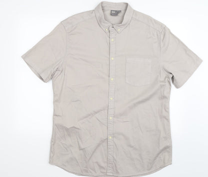 ASOS Mens Grey    Button-Up Size 2XL  - stone