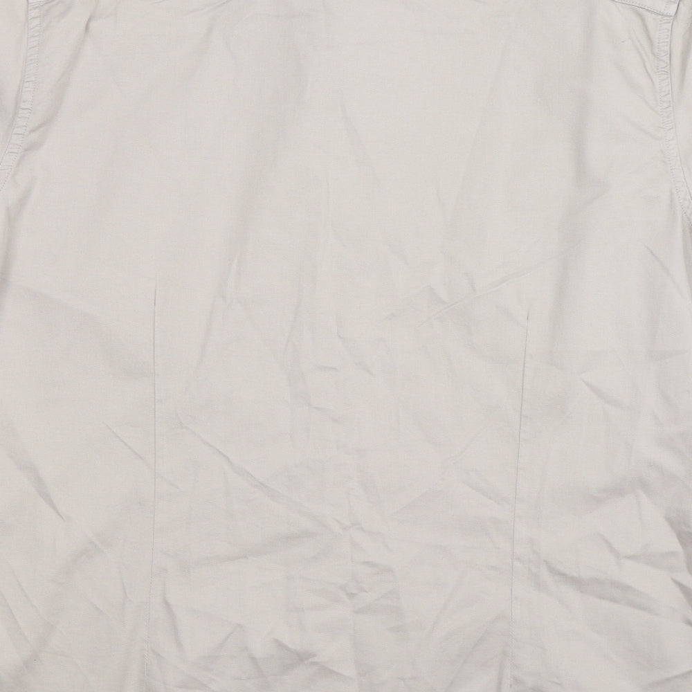 ASOS Mens Grey    Button-Up Size 2XL  - stone