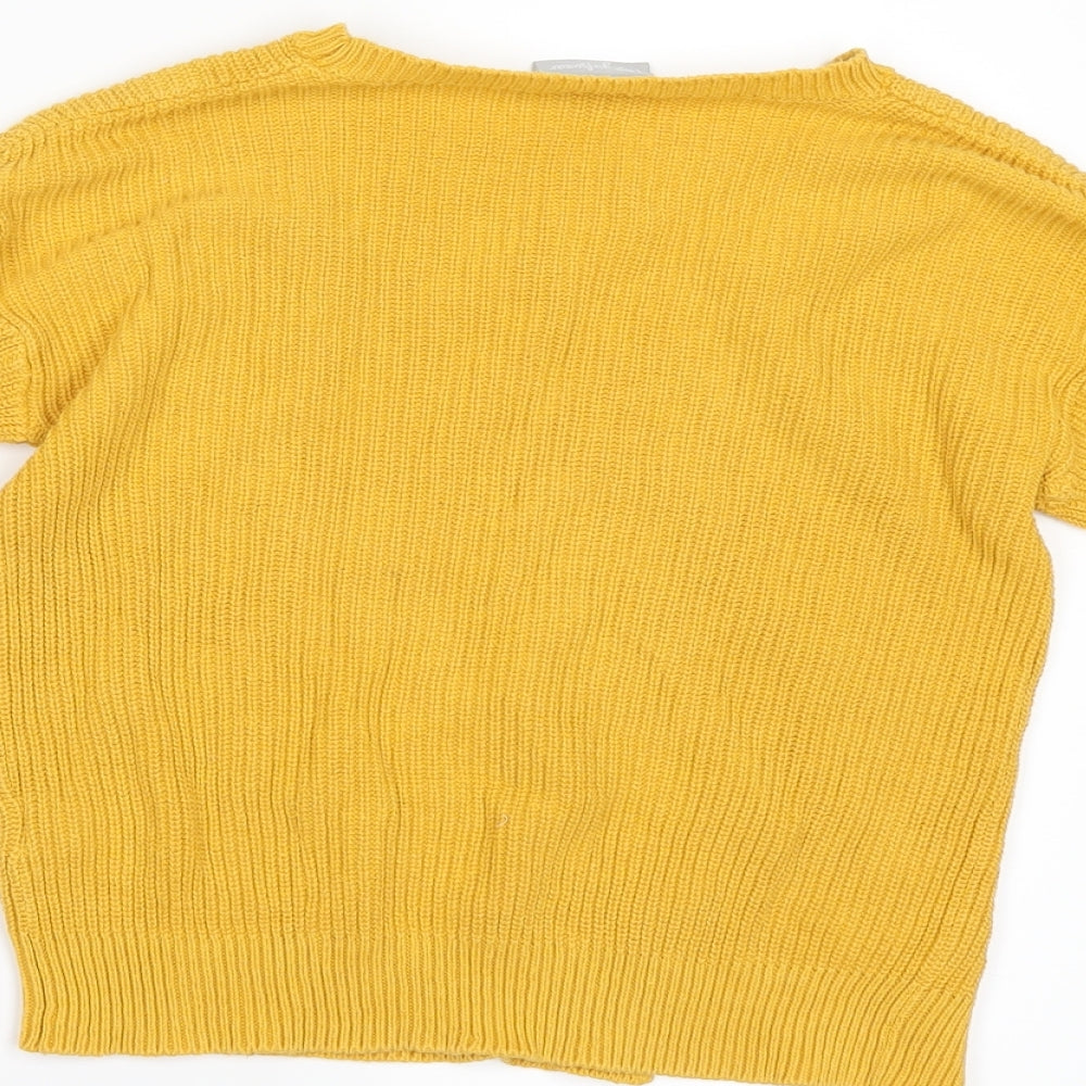 Matalan Girls Yellow   Shrug Jumper Size 8 Years