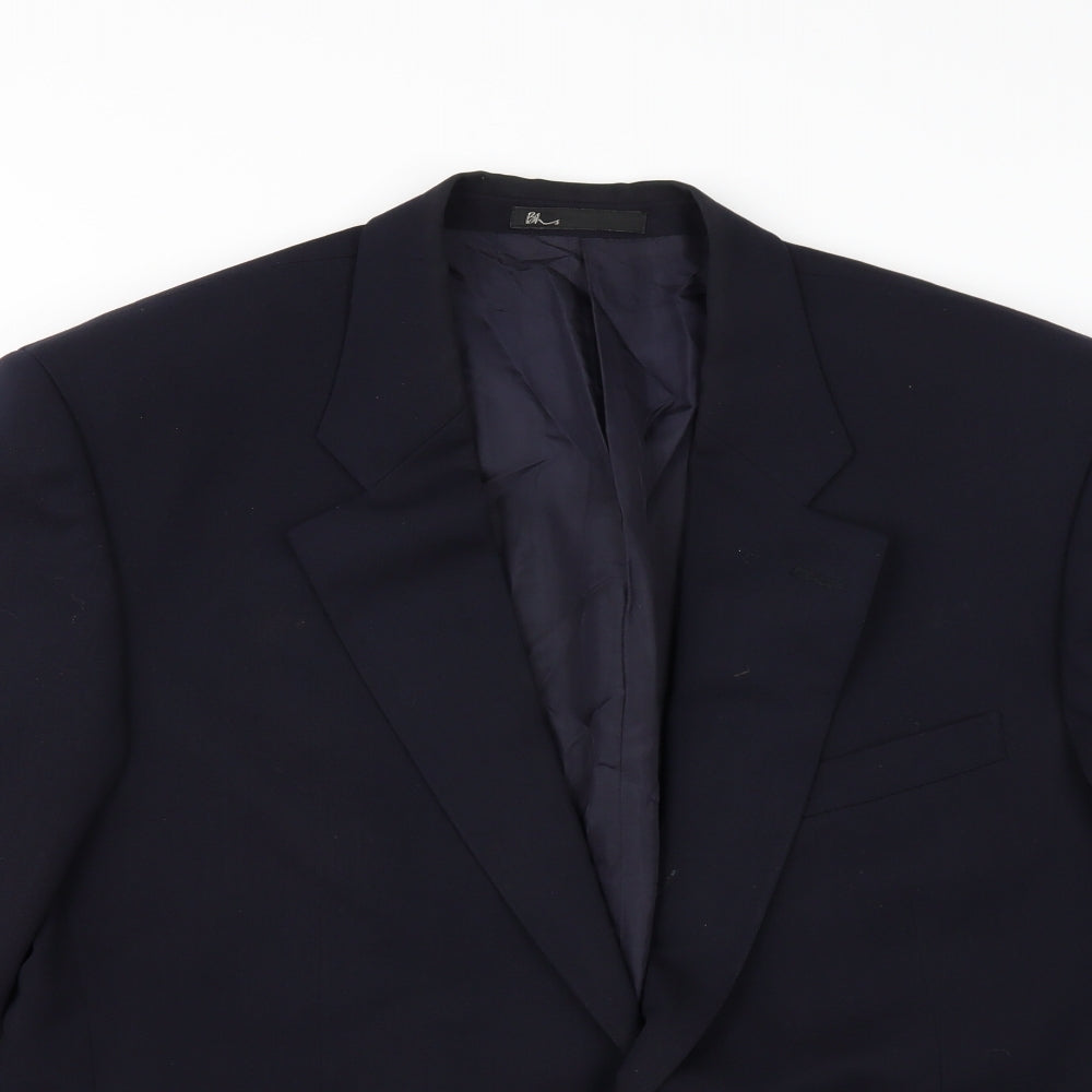 Mens UK Size 42 BHS Regular Blue Suit Jacket