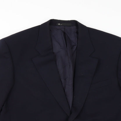 Mens UK Size 42 BHS Regular Blue Suit Jacket