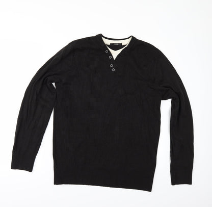 George Mens Black   Pullover Jumper Size M