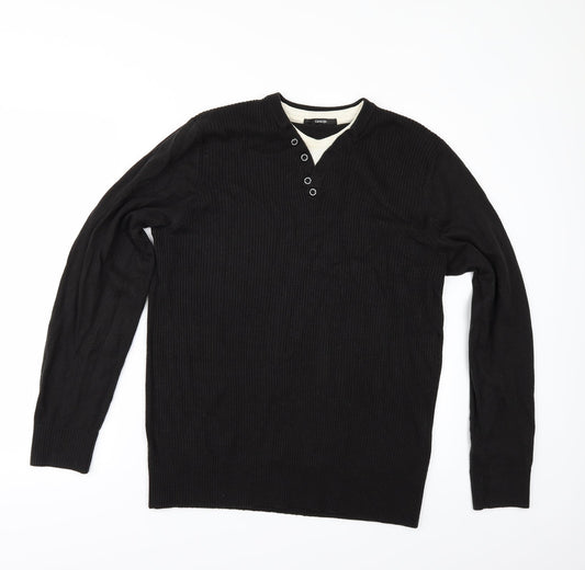 George Mens Black   Pullover Jumper Size M