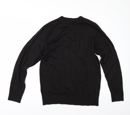 George Mens Black   Pullover Jumper Size M