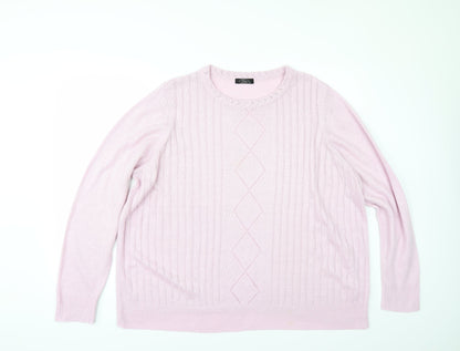BM Womens Pink   Pullover Jumper Size XL