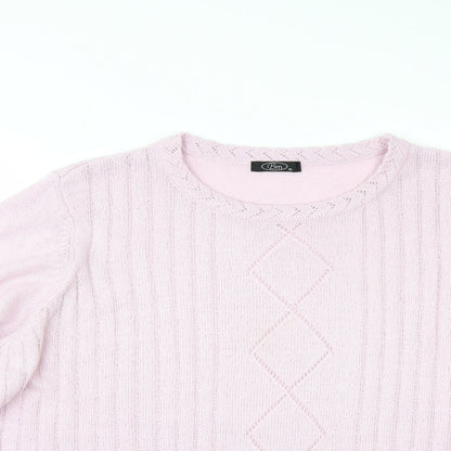 BM Womens Pink   Pullover Jumper Size XL