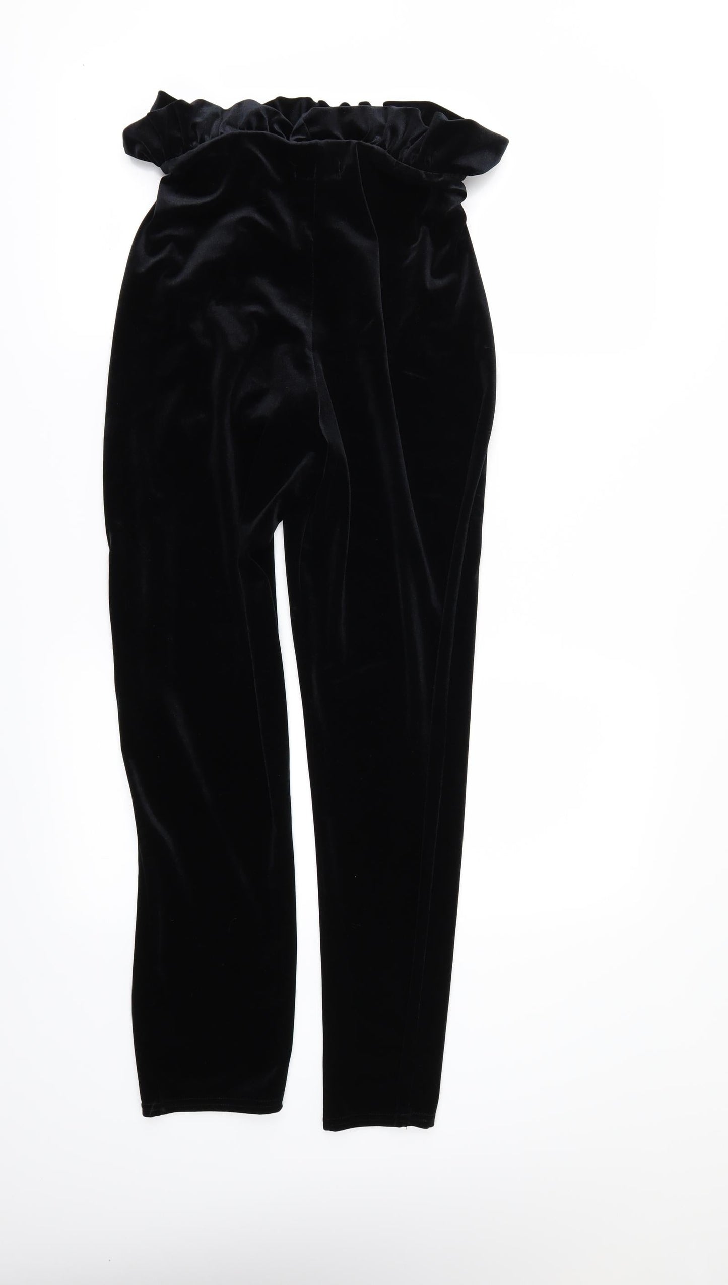 Womens UK Size 12 PRETTYLITTLETHING Regular Fit  Black Trousers