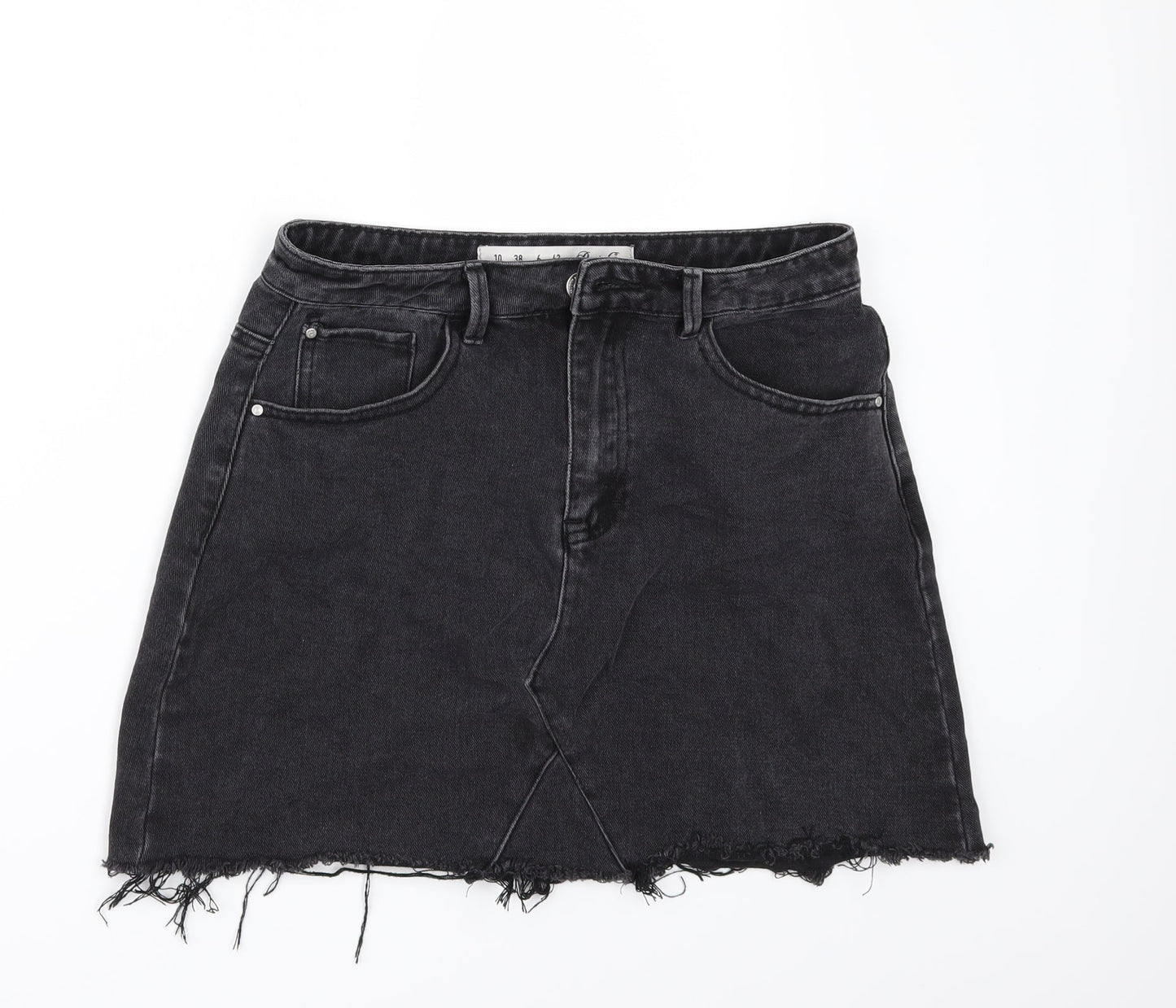 Womens UK Size 10 Denim & Co. Mini Denim Skirt