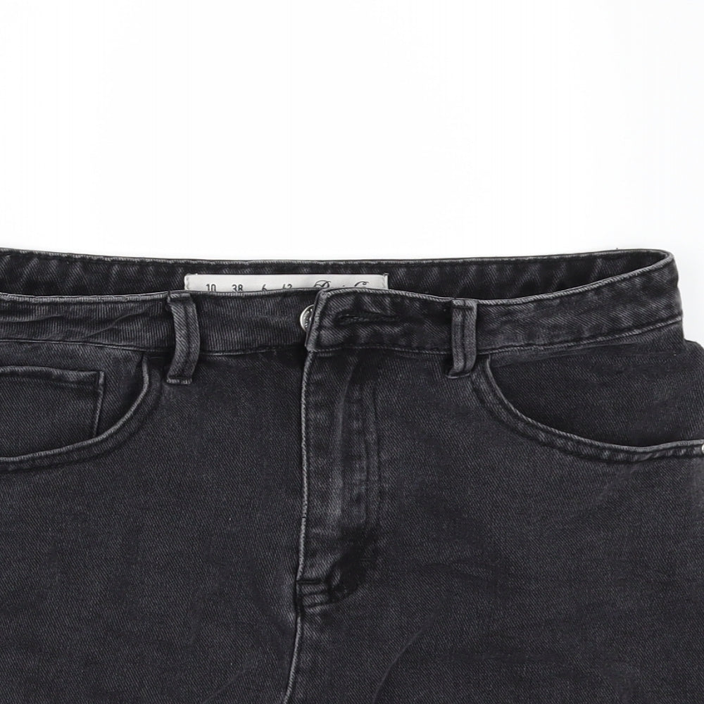 Womens UK Size 10 Denim & Co. Mini Denim Skirt