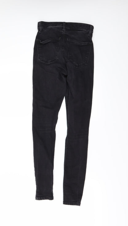 Topshop Womens Black  Denim Skinny Jeans Size 26 L25 in