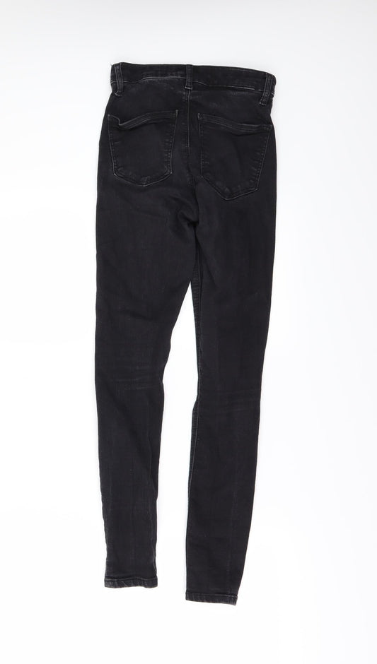 Topshop Womens Black  Denim Skinny Jeans Size 26 L25 in