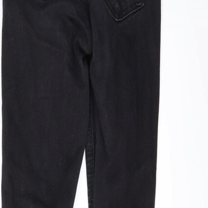 Topshop Womens Black  Denim Skinny Jeans Size 26 L25 in