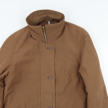 Womens UK Size 10 Preworn Brown Overcoat