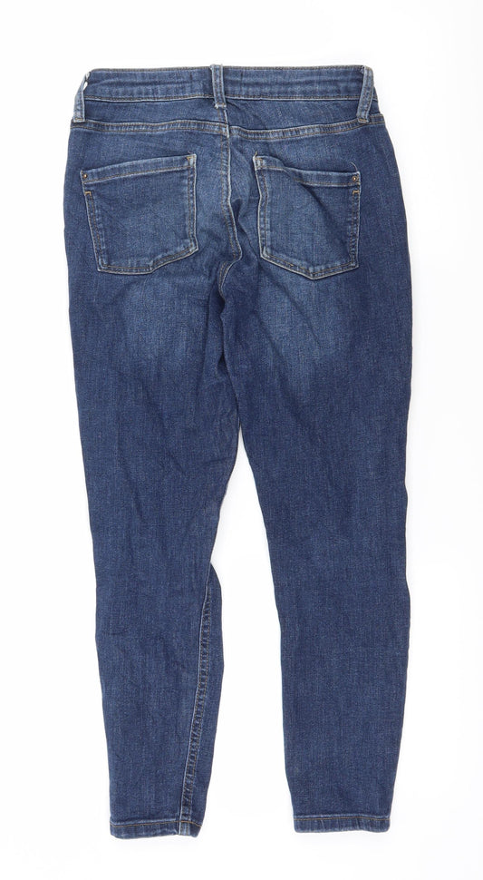 Dorothy Perkins Womens Black  Denim Skinny Jeans Size 6 L26 in