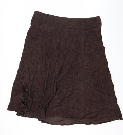 Womens UK Size 42 Preworn Flare Corduroy Skirt