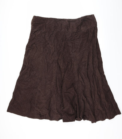 Womens UK Size 42 Preworn Flare Corduroy Skirt