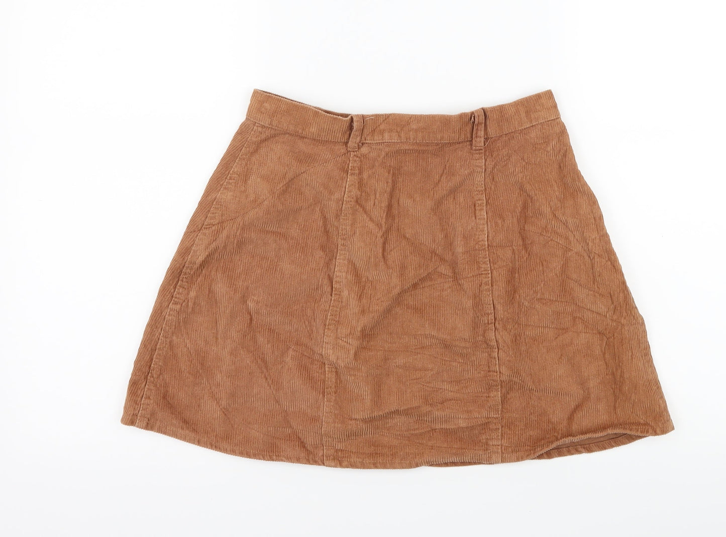 Womens UK Size S Preworn Mini Corduroy Skirt