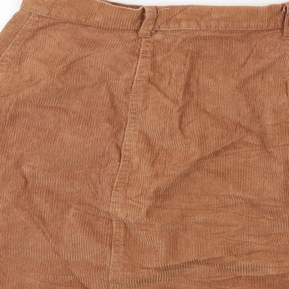 Womens UK Size S Preworn Mini Corduroy Skirt
