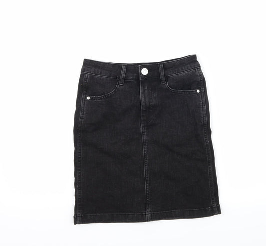 Womens UK Size 6 Denim & Co. A-Line Denim Skirt