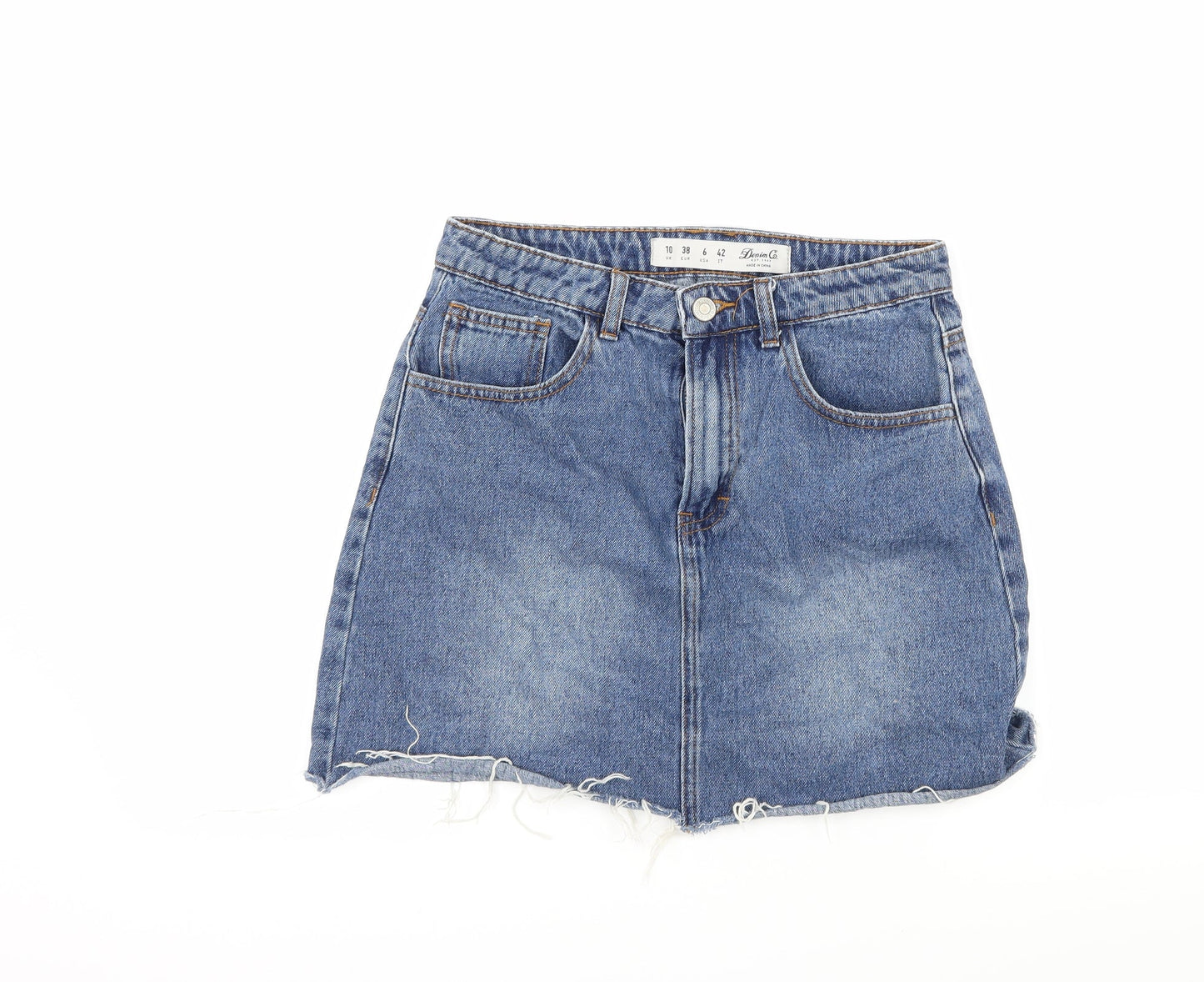 Womens UK Size 10 Denim & Co. A-Line Denim Skirt