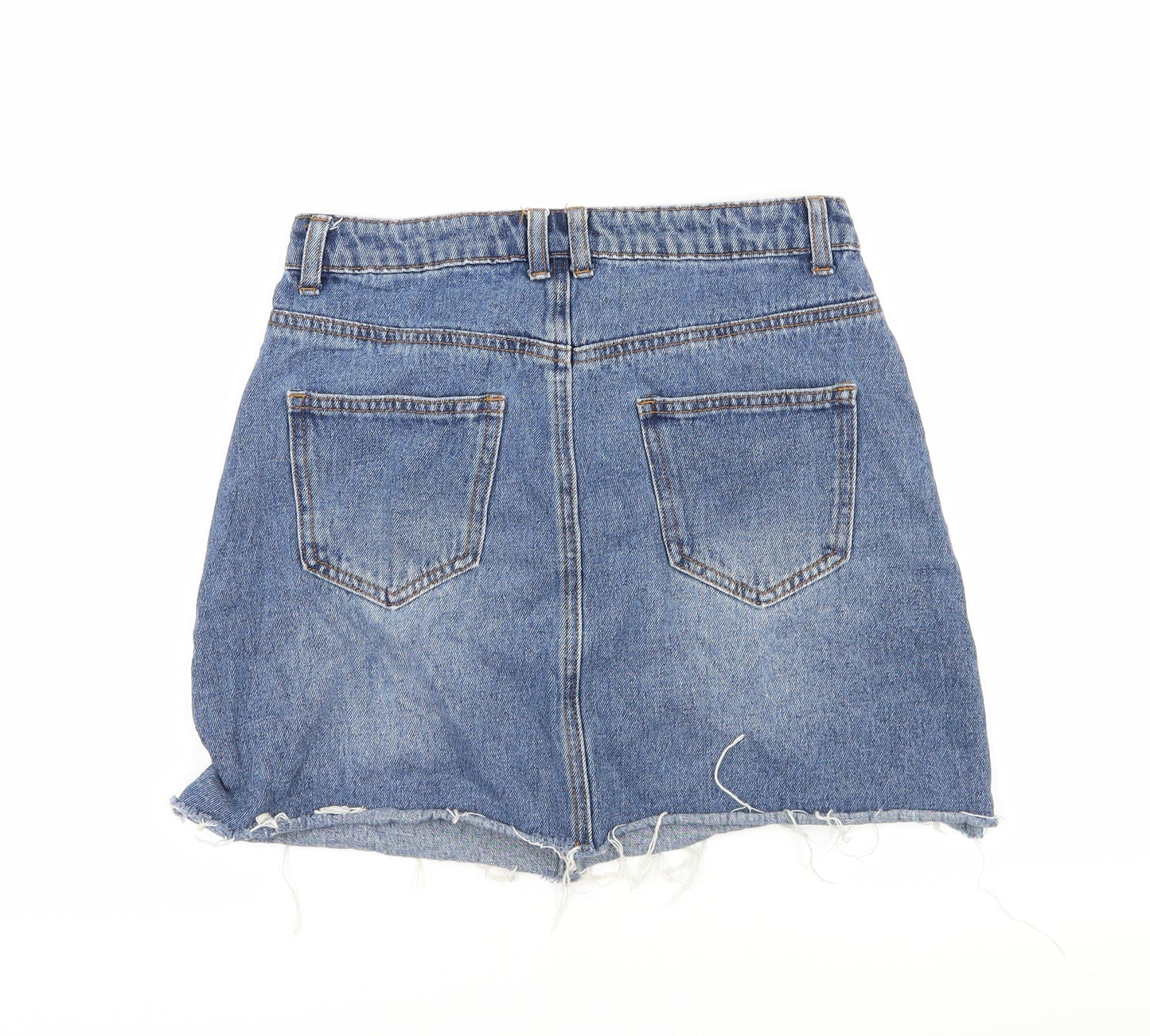 Womens UK Size 10 Denim & Co. A-Line Denim Skirt