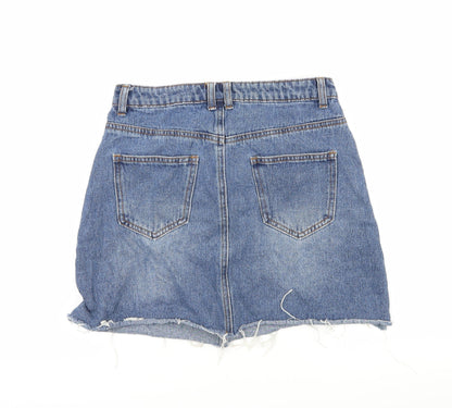 Womens UK Size 10 Denim & Co. A-Line Denim Skirt
