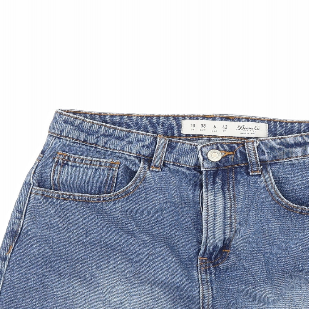 Womens UK Size 10 Denim & Co. A-Line Denim Skirt