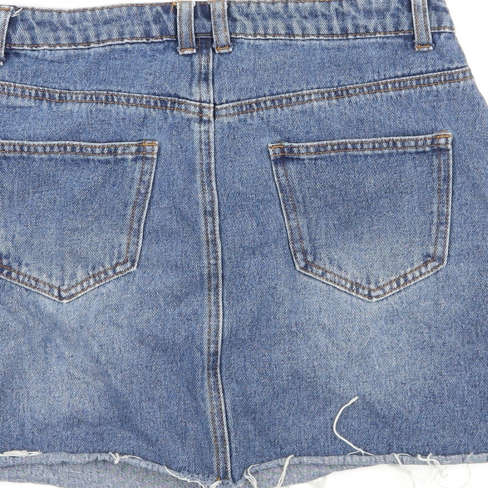 Womens UK Size 10 Denim & Co. A-Line Denim Skirt