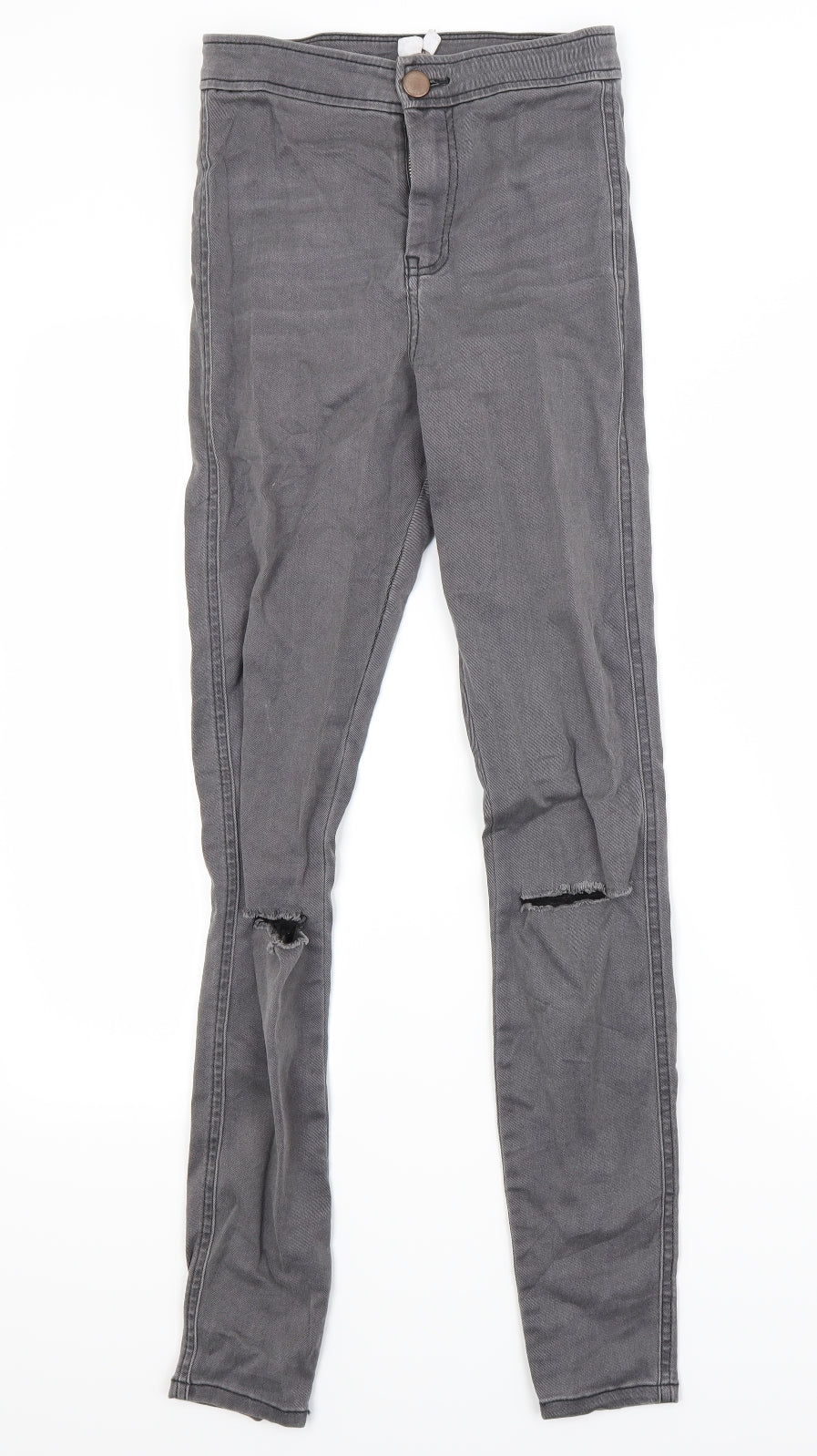 ASOS Womens Grey  Denim Skinny Jeans Size 8 L30 in