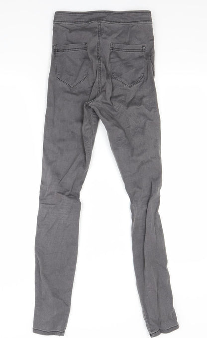 ASOS Womens Grey  Denim Skinny Jeans Size 8 L30 in