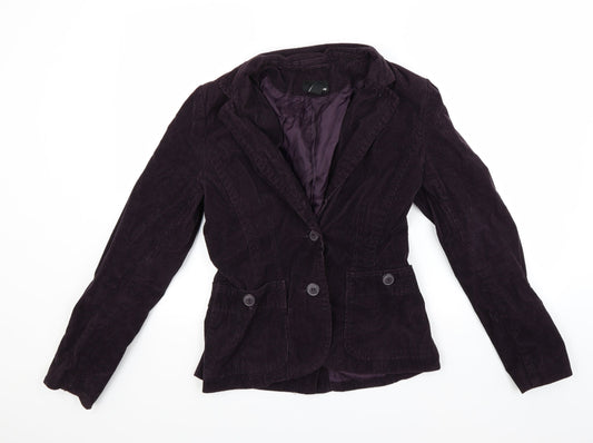 H&M Womens Purple   Jacket Coat Size 10