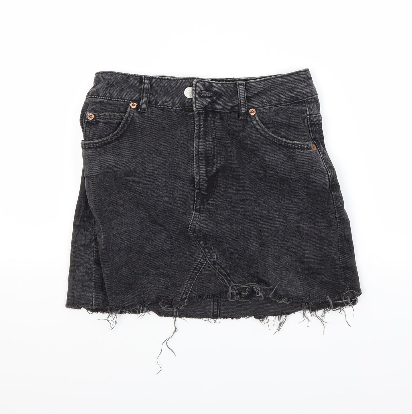 Womens UK Size 8 Topshop Maxi Denim Skirt