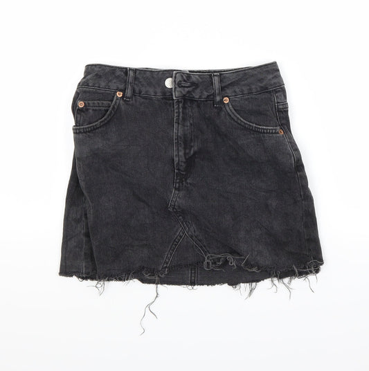 Womens UK Size 8 Topshop Maxi Denim Skirt